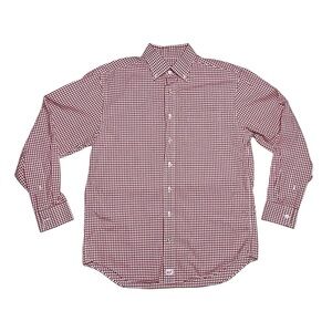 Vineyard Vines Classic-Fit Tucker Dress Shirt Red Checkered Men's Medium